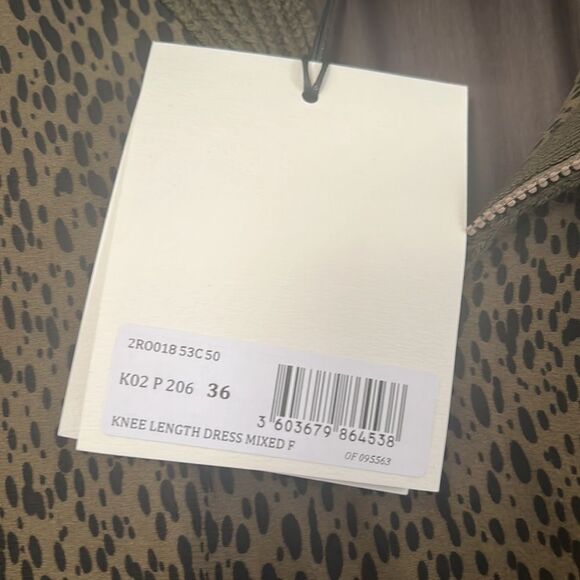 NWT Kenzo Fall/Winter 2020 Women’s Midi Leopard Mixed Material Dress - Picture 6 of 10